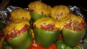 Venison Stuffed Bell Peppers
